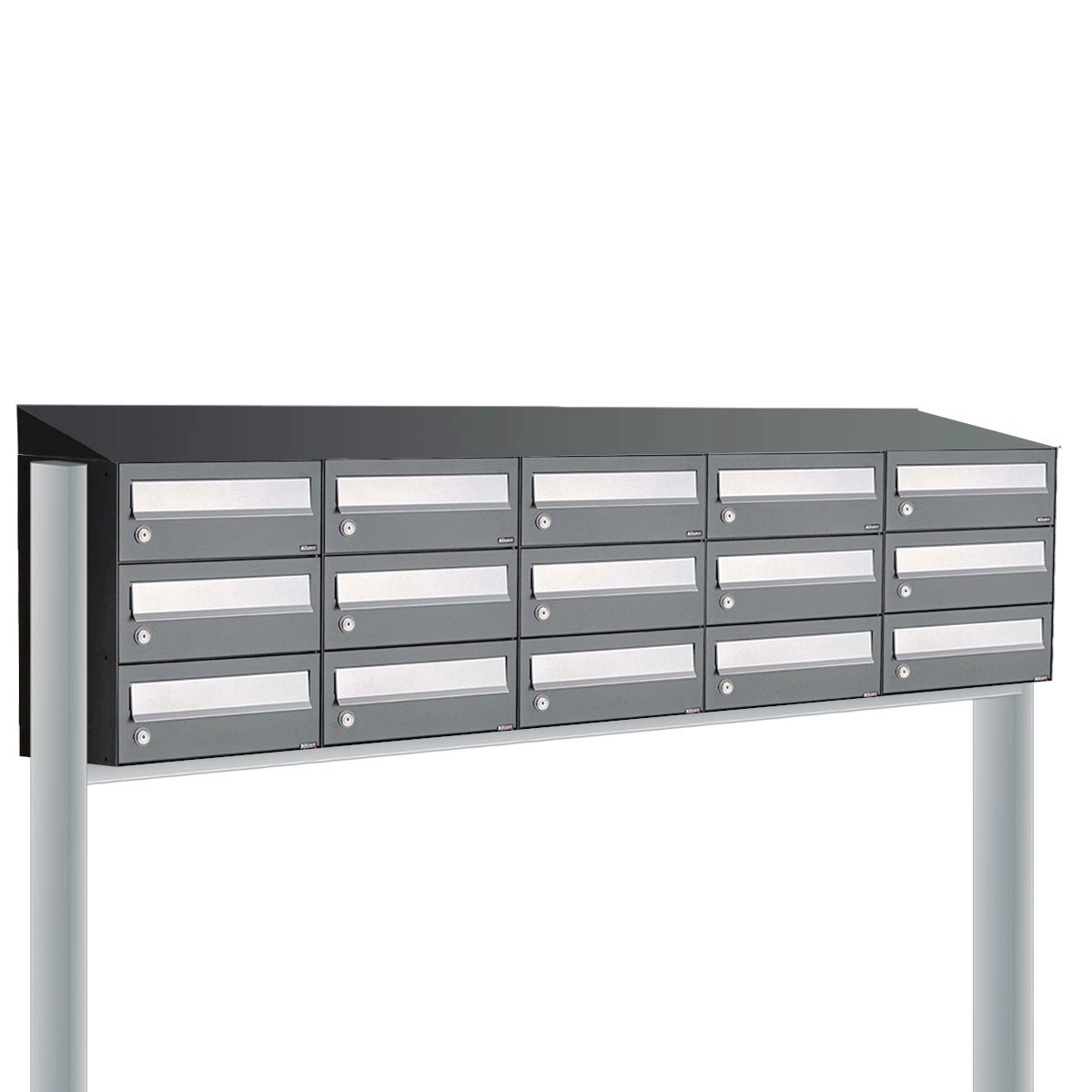 Allux Hive Set 5-Breed, 3-Hoog Met Dak Op Statief Antraciet - 40030065_5x3ds