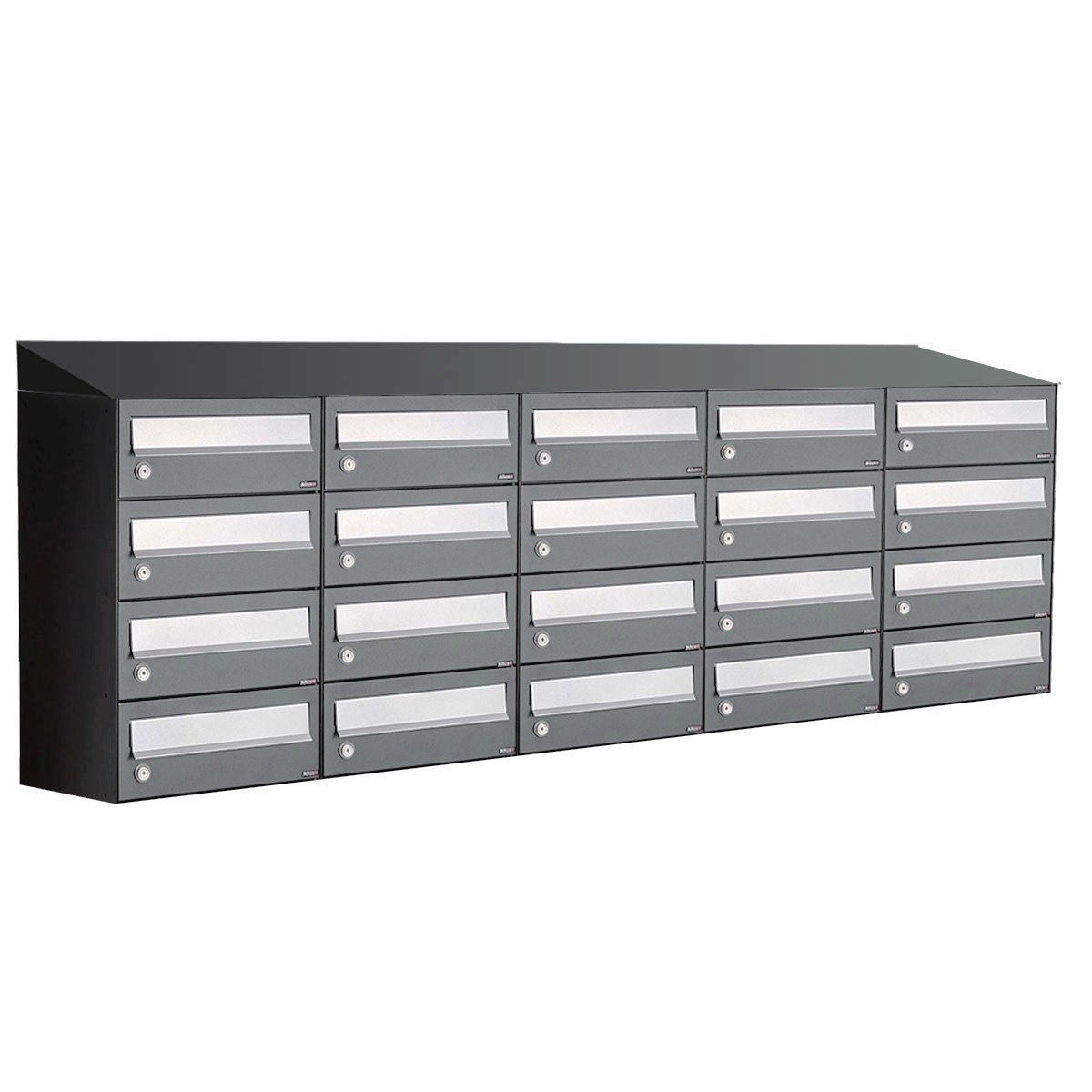 Allux Hive Set 5-Breed, 4-Hoog Met Dak Antraciet - 40030065_5x4d