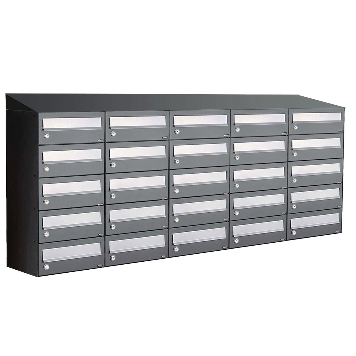 Allux Hive Set 5-Breed, 5-Hoog Met Dak Antraciet - 40030065_5x5d