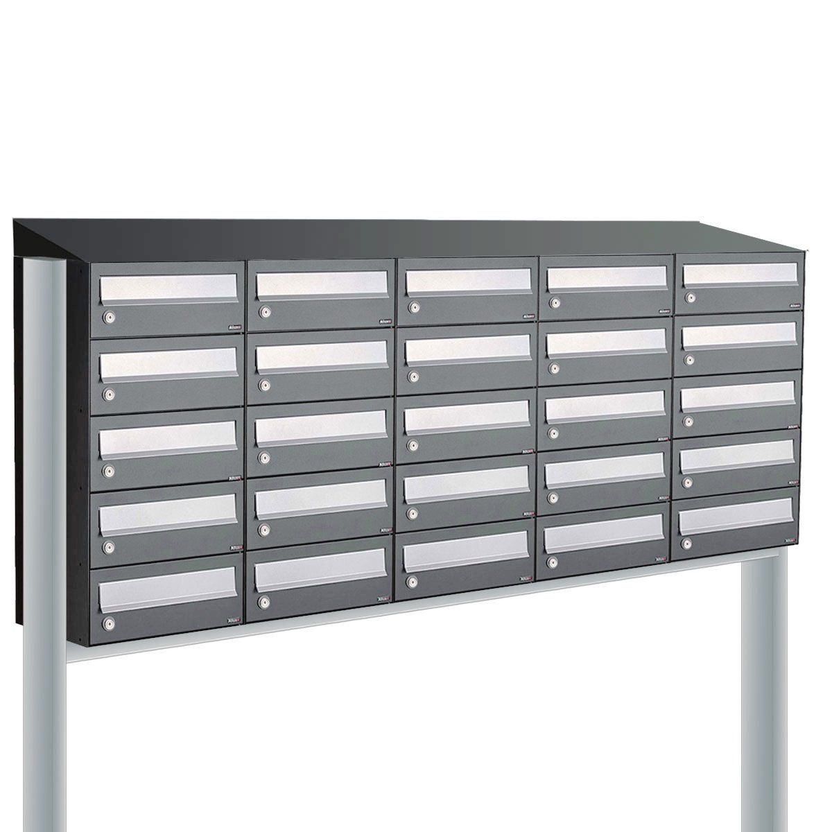Allux Hive Set 5-Breed, 5-Hoog Met Dak Op Statief Antraciet - 40030065_5x5ds