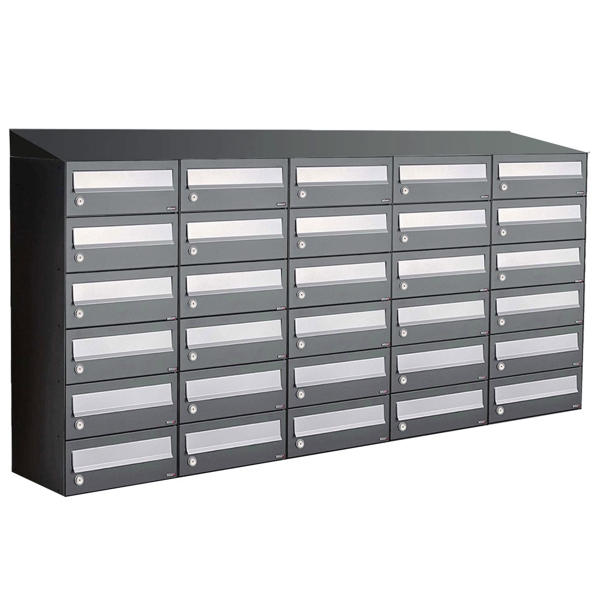 Allux Hive Set 5-Breed, 6-Hoog Met Dak Antraciet - 40030065_5x6d
