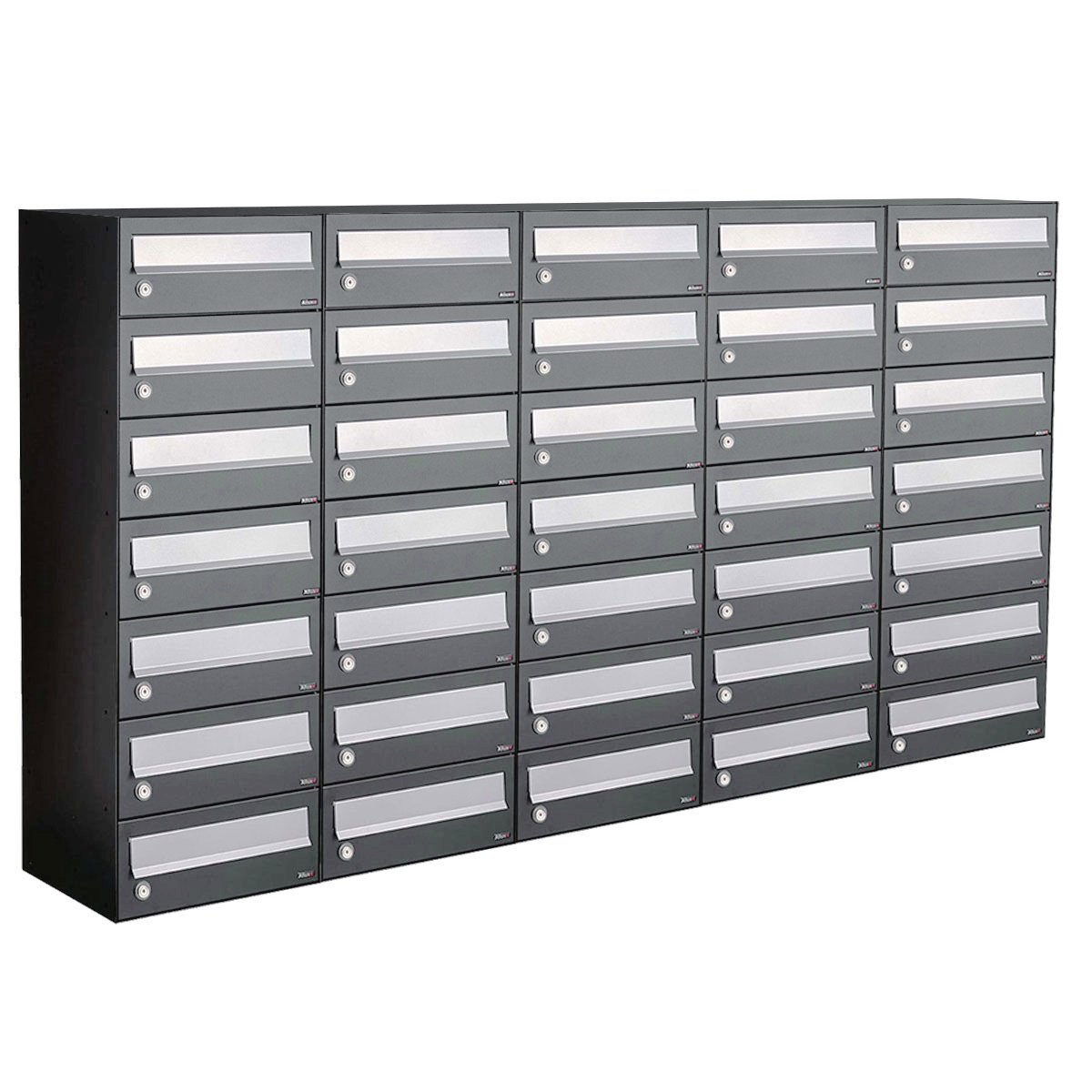 Allux Hive Set 5-Breed, 7-Hoog Antraciet - 40030065_5x7