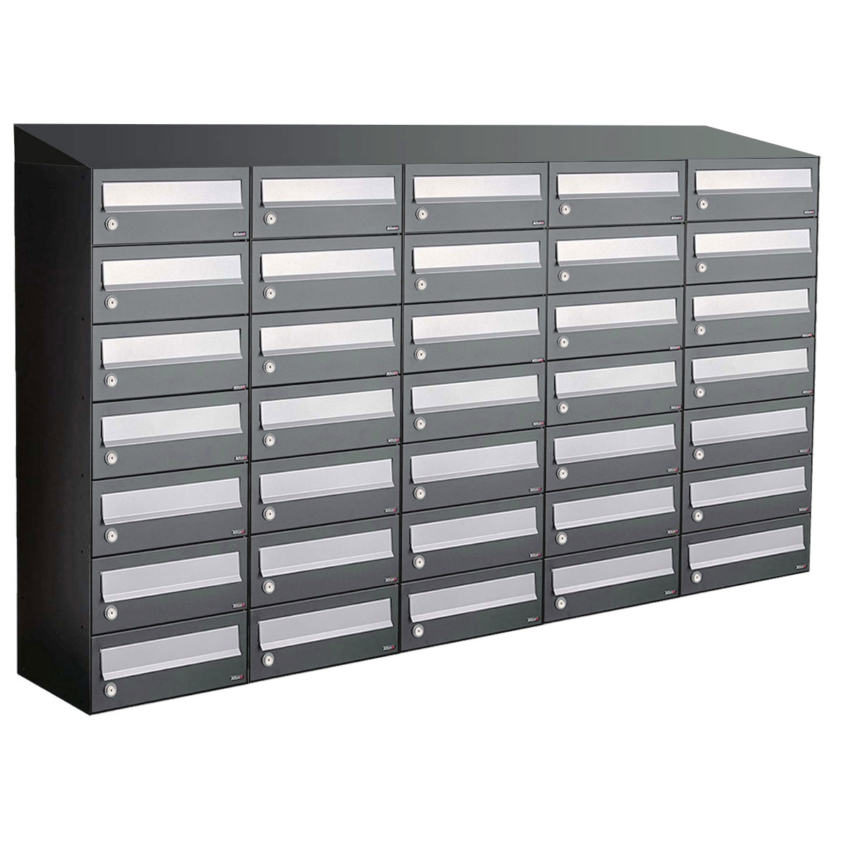 Allux Hive Set 5-Breed, 7-Hoog Met Dak Antraciet - 40030065_5x7d