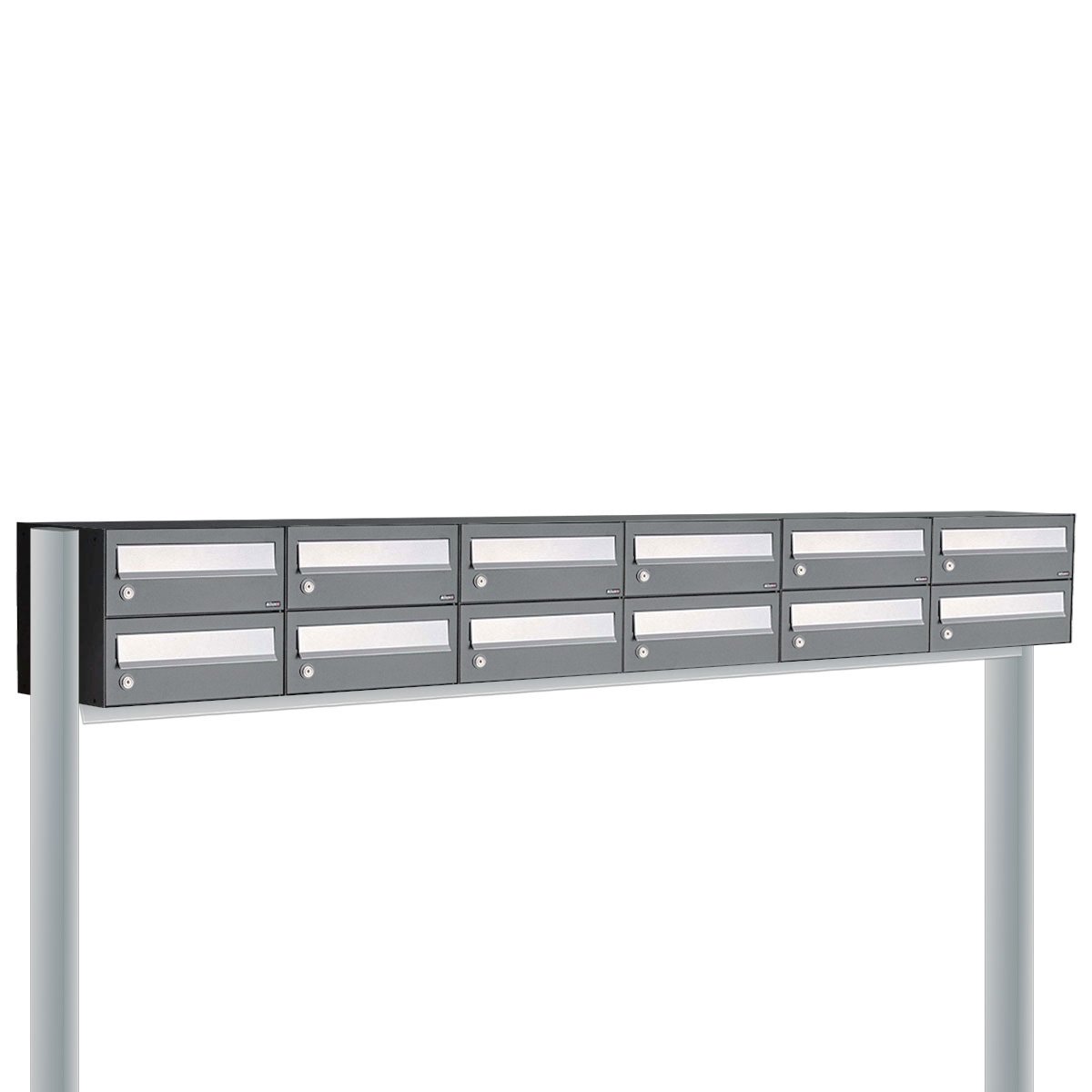 Allux Hive Set 6-Breed, 2-Hoog Op Statief Antraciet - 40030065_6x2s