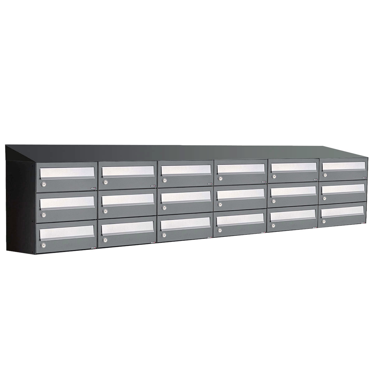 Allux Hive Set 6-Breed, 3-Hoog Met Dak Antraciet - 40030065_6x3d