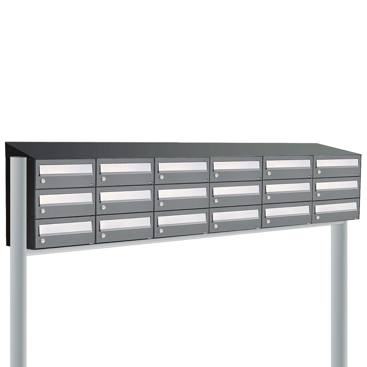 Allux Hive Set 6-Breed, 3-Hoog Met Dak Op Statief Antraciet - 40030065_6x3ds