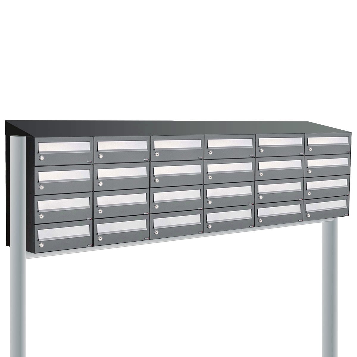 Allux Hive Set 6-Breed, 4-Hoog Met Dak Op Statief Antraciet - 40030065_6x4ds