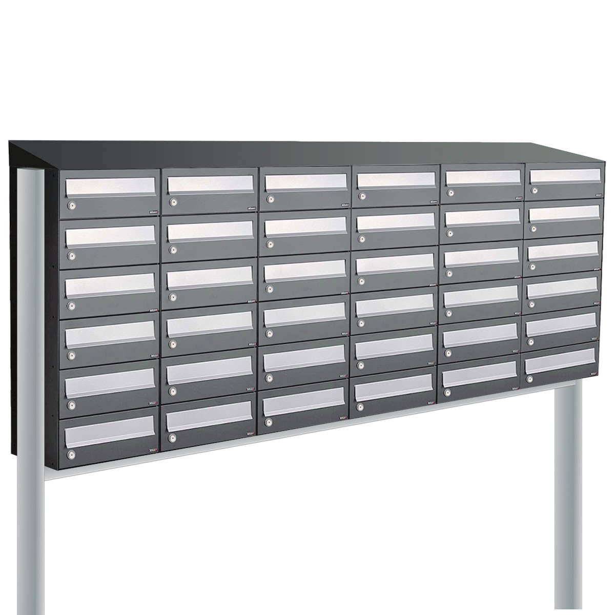 Allux Hive Set 6-Breed, 6-Hoog Met Dak Op Statief Antraciet - 40030065_6x6ds