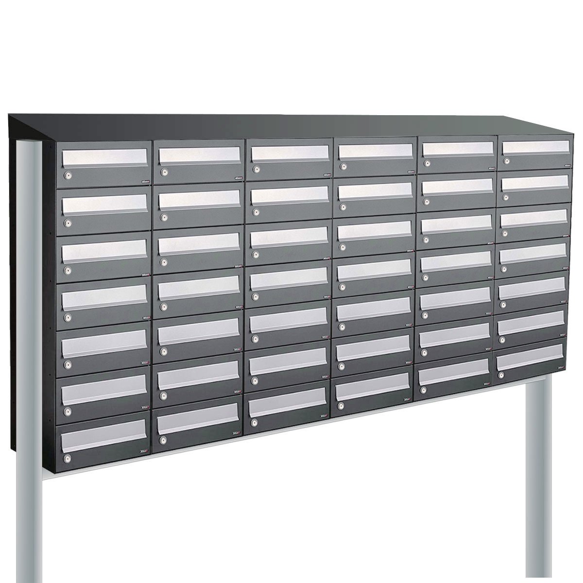 Allux Hive Set 6-Breed, 7-Hoog Met Dak Op Statief Antraciet - 40030065_6x7ds