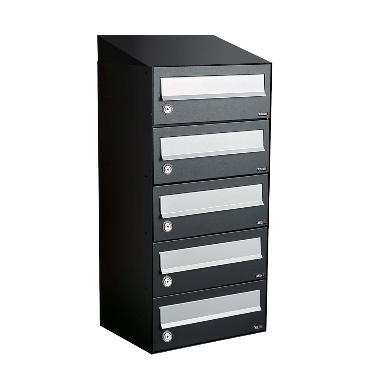 Allux Hive Set 1-Breed, 5-Hoog Met Dak Zwart - 40030070_1x5d