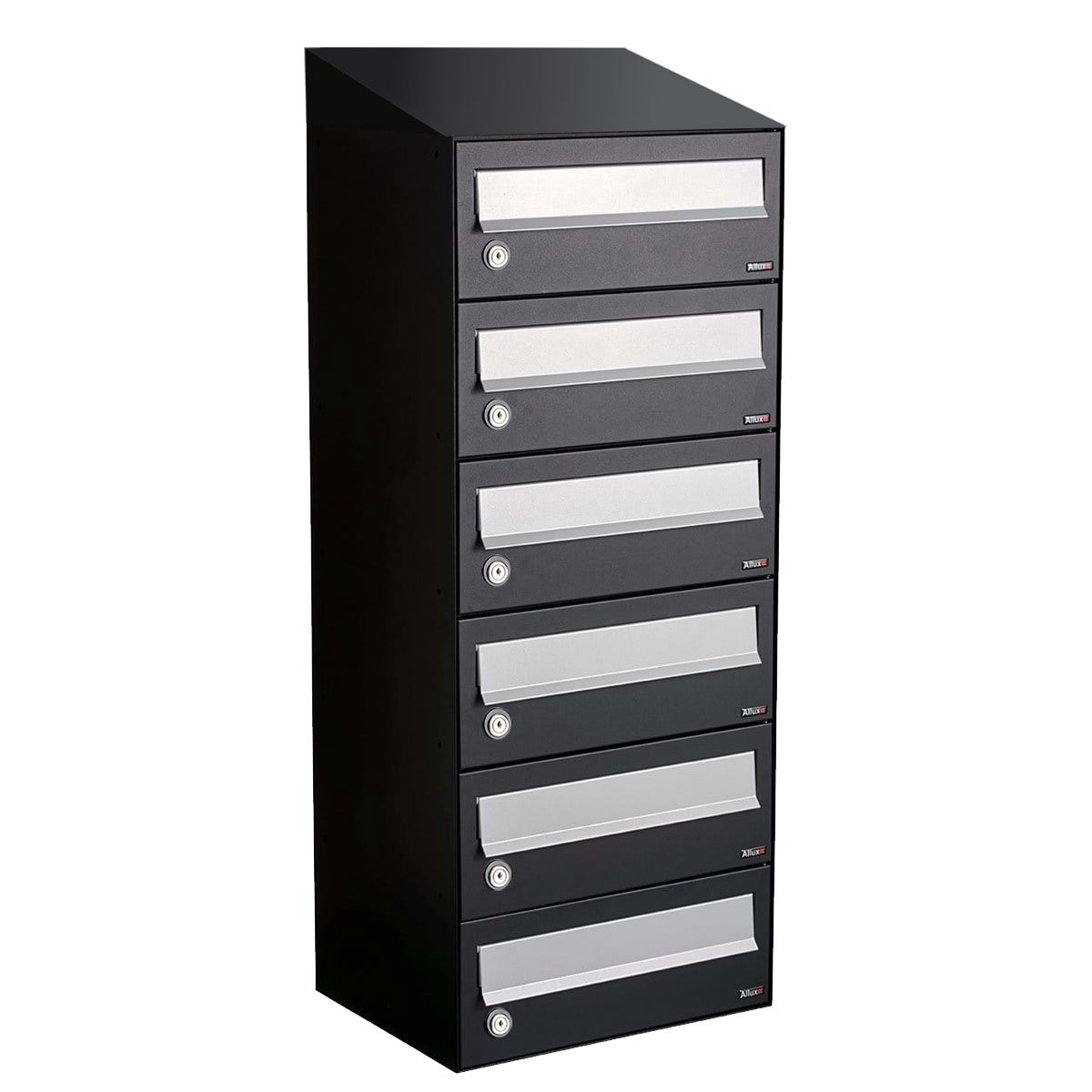 Allux Hive Set 1-Breed, 6-Hoog Met Dak Zwart - 40030070_1x6d