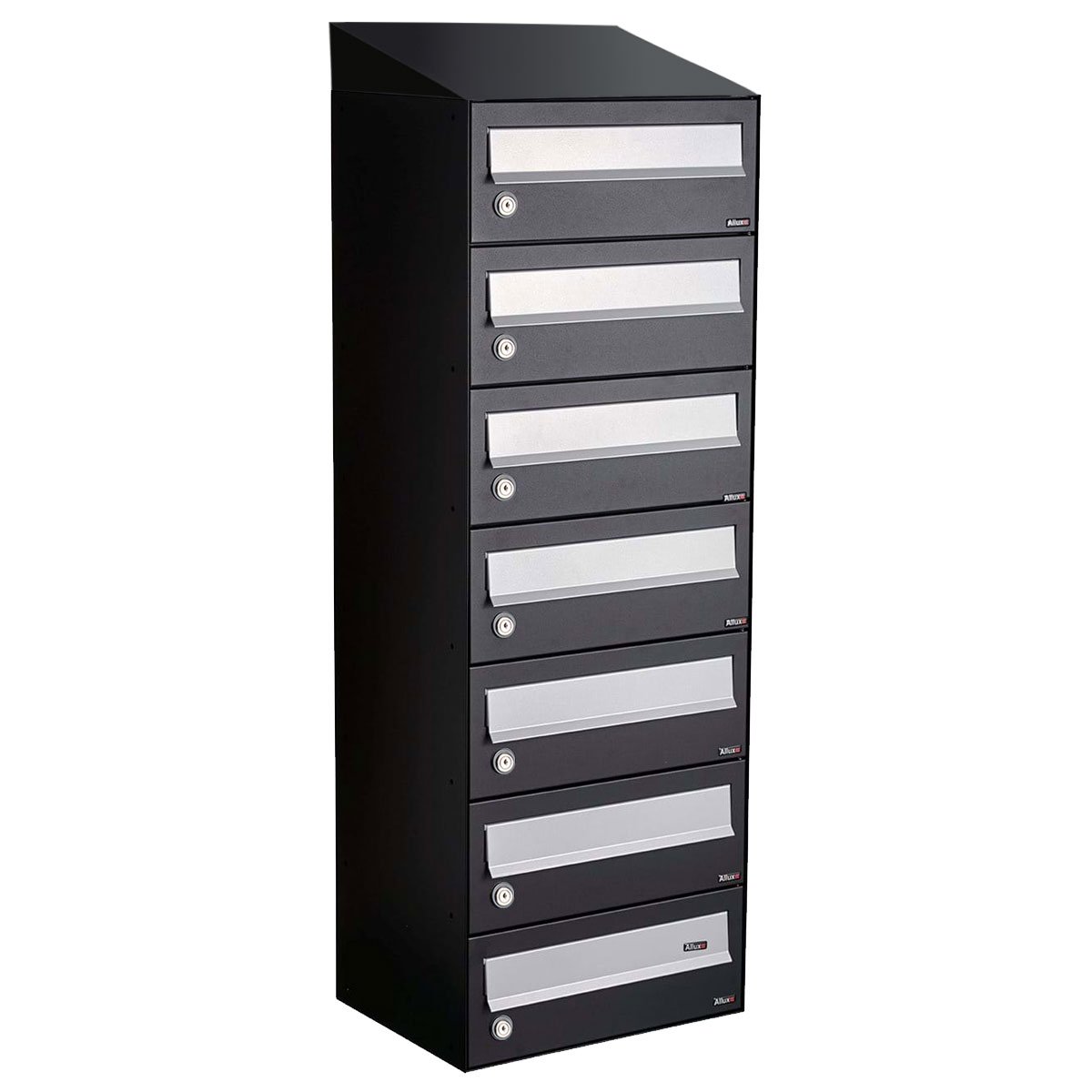Allux Hive Set 1-Breed, 7-Hoog Met Dak Zwart - 40030070_1x7d