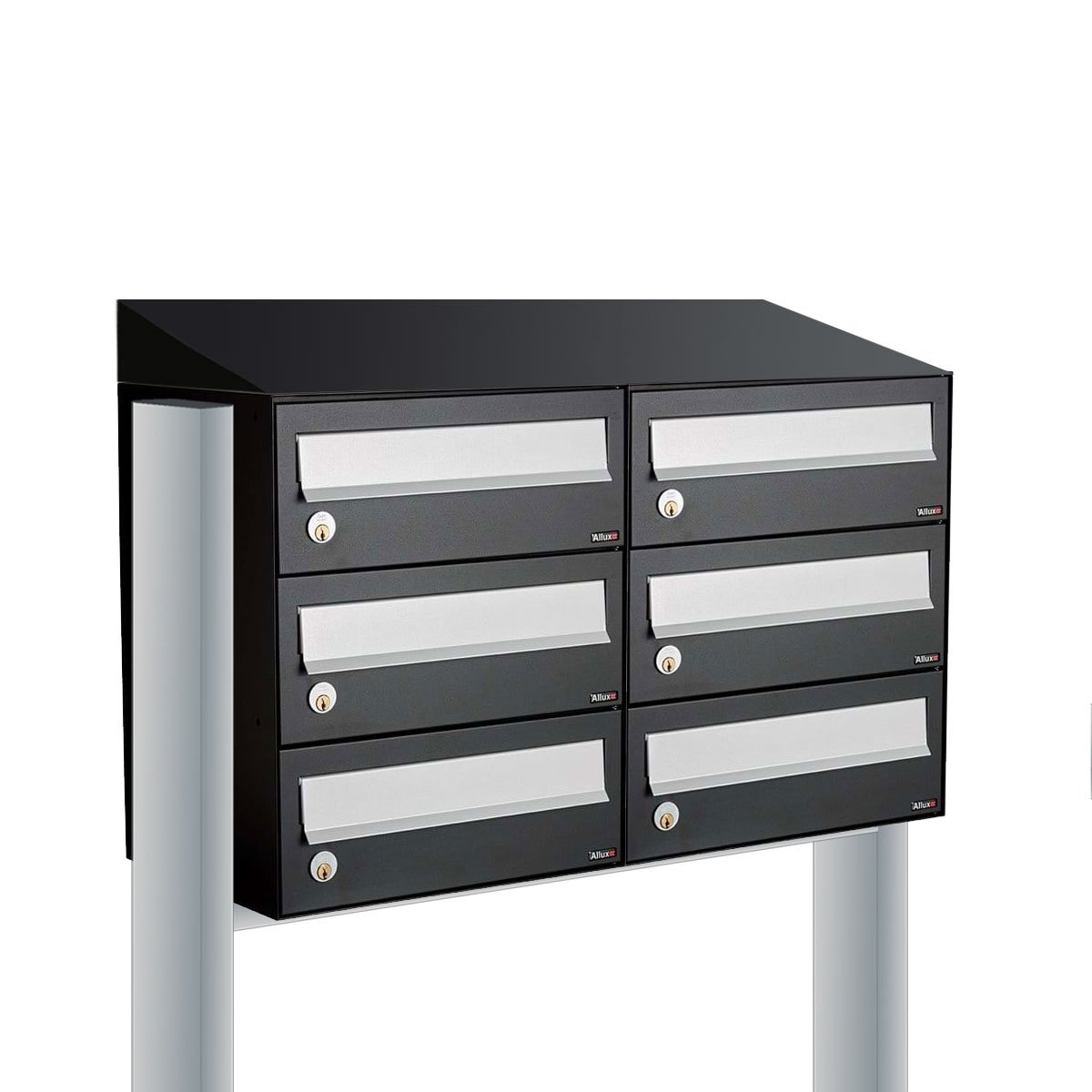 Allux Hive Set 2-Breed, 3-Hoog Met Dak Op Statief Zwart - 40030070_2x3ds
