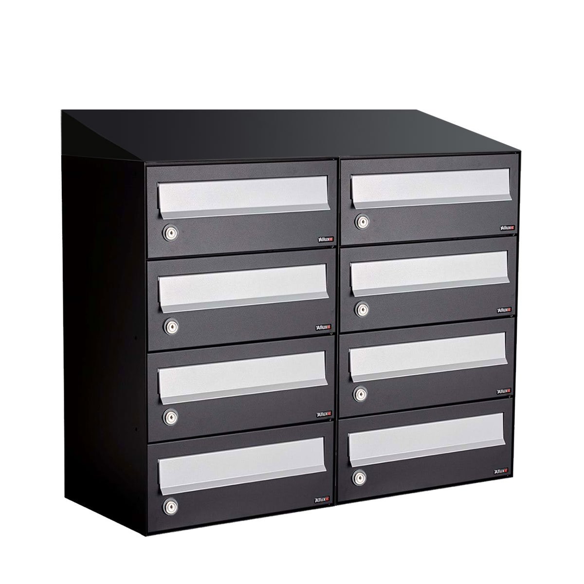 Allux Hive Set 2-Breed, 4-Hoog Met Dak Zwart - 40030070_2x4d