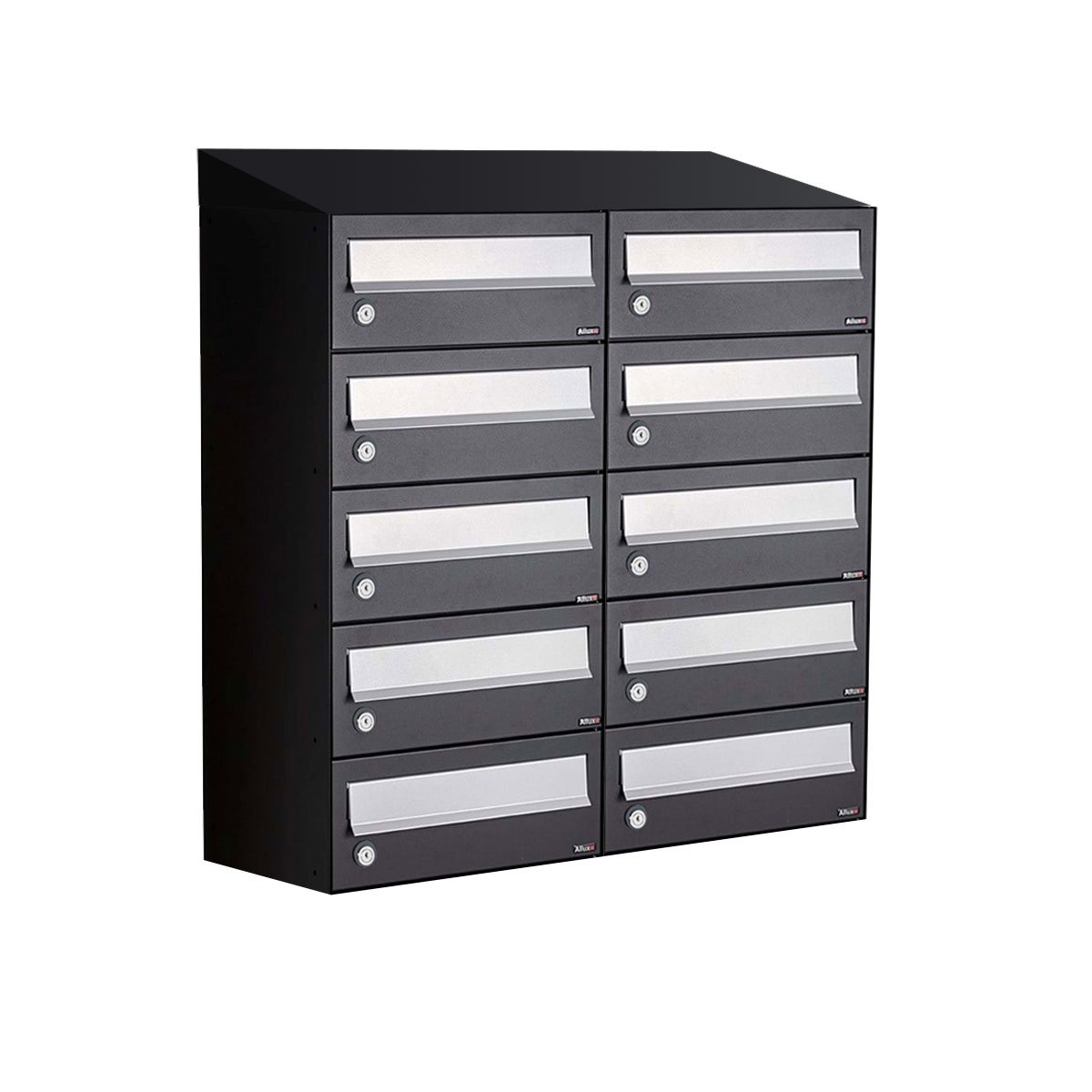 Allux Hive Set 2-Breed, 5-Hoog Met Dak Zwart - 40030070_2x5d