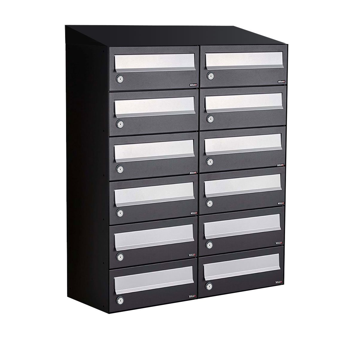 Allux Hive Set 2-Breed, 6-Hoog Met Dak Zwart - 40030070_2x6d