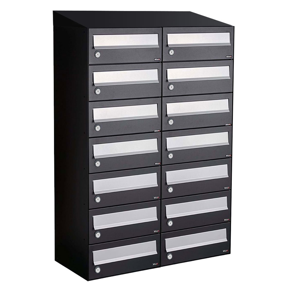 Allux Hive Set 2-Breed, 7-Hoog Met Dak Zwart - 40030070_2x7d