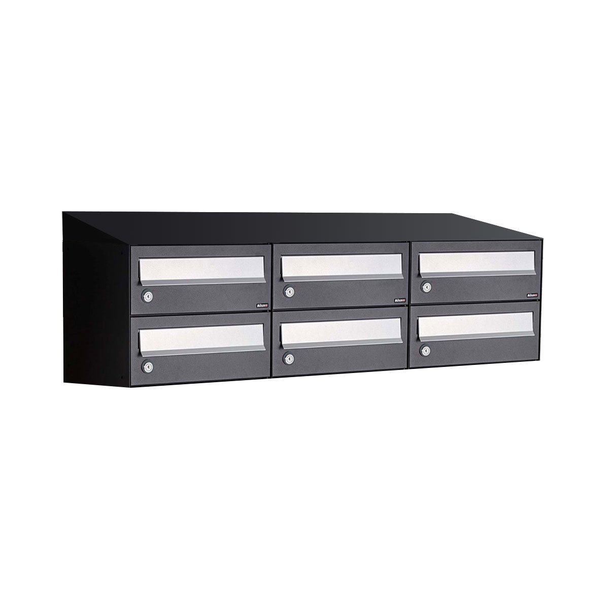 Allux Hive Set 3-Breed, 2-Hoog Met Dak Zwart - 40030070_3x2d