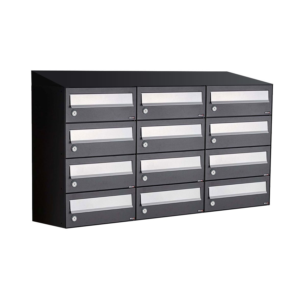 Allux Hive Set 3-Breed, 4-Hoog Met Dak Zwart - 40030070_3x4d