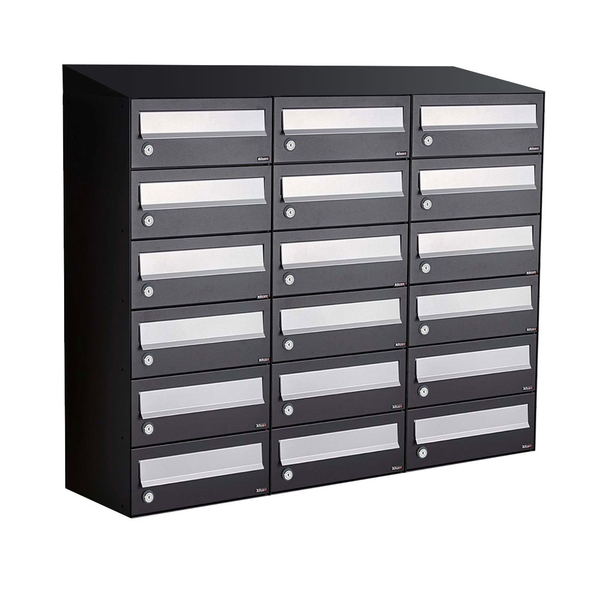 Allux Hive Set 3-Breed, 6-Hoog Met Dak Zwart - 40030070_3x6d