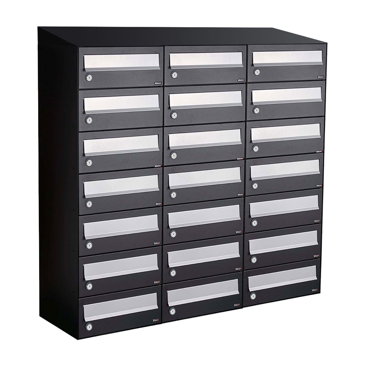 Allux Hive Set 3-Breed, 7-Hoog Met Dak Zwart - 40030070_3x7d