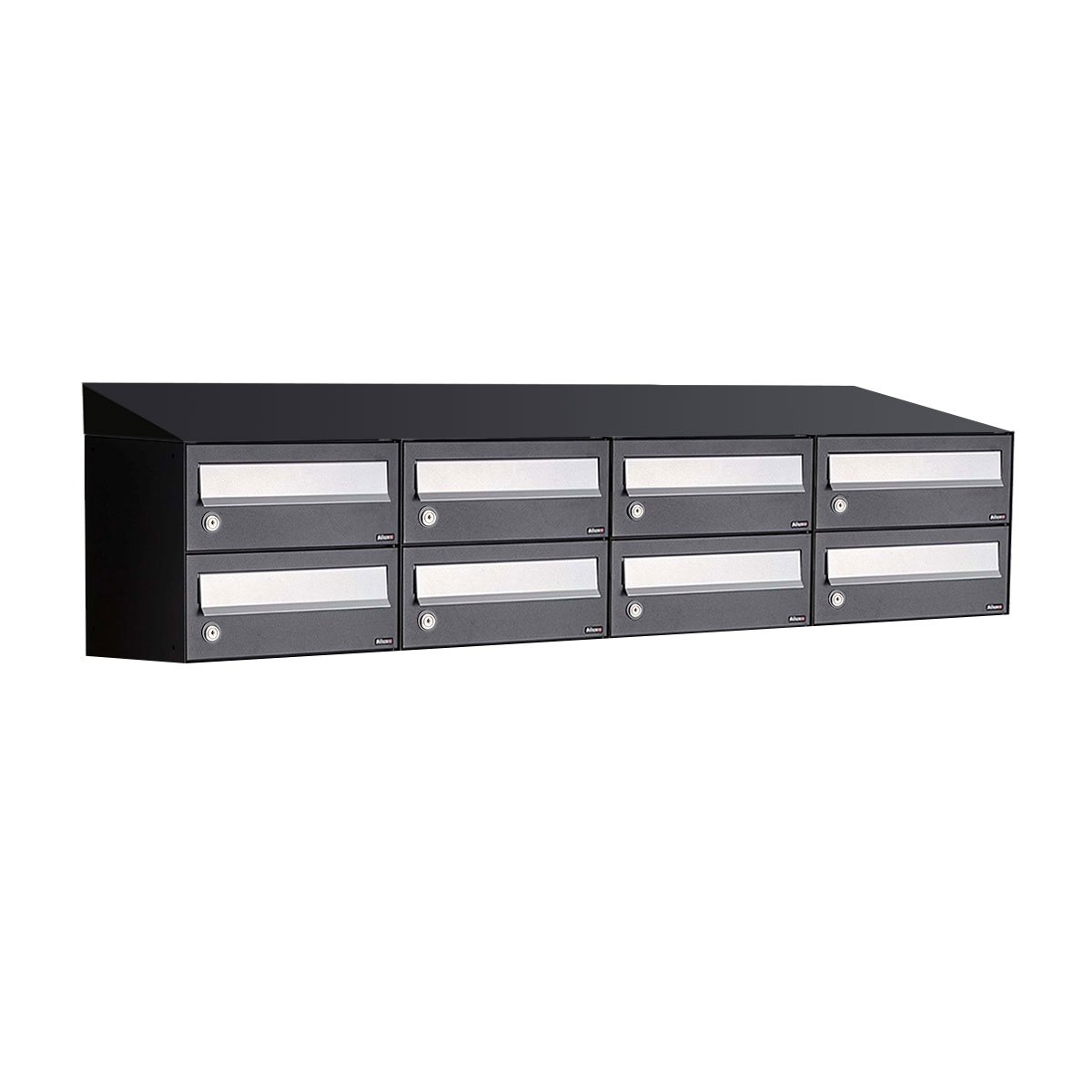 Allux Hive Set 4-Breed, 2-Hoog Met Dak Zwart - 40030070_4x2d