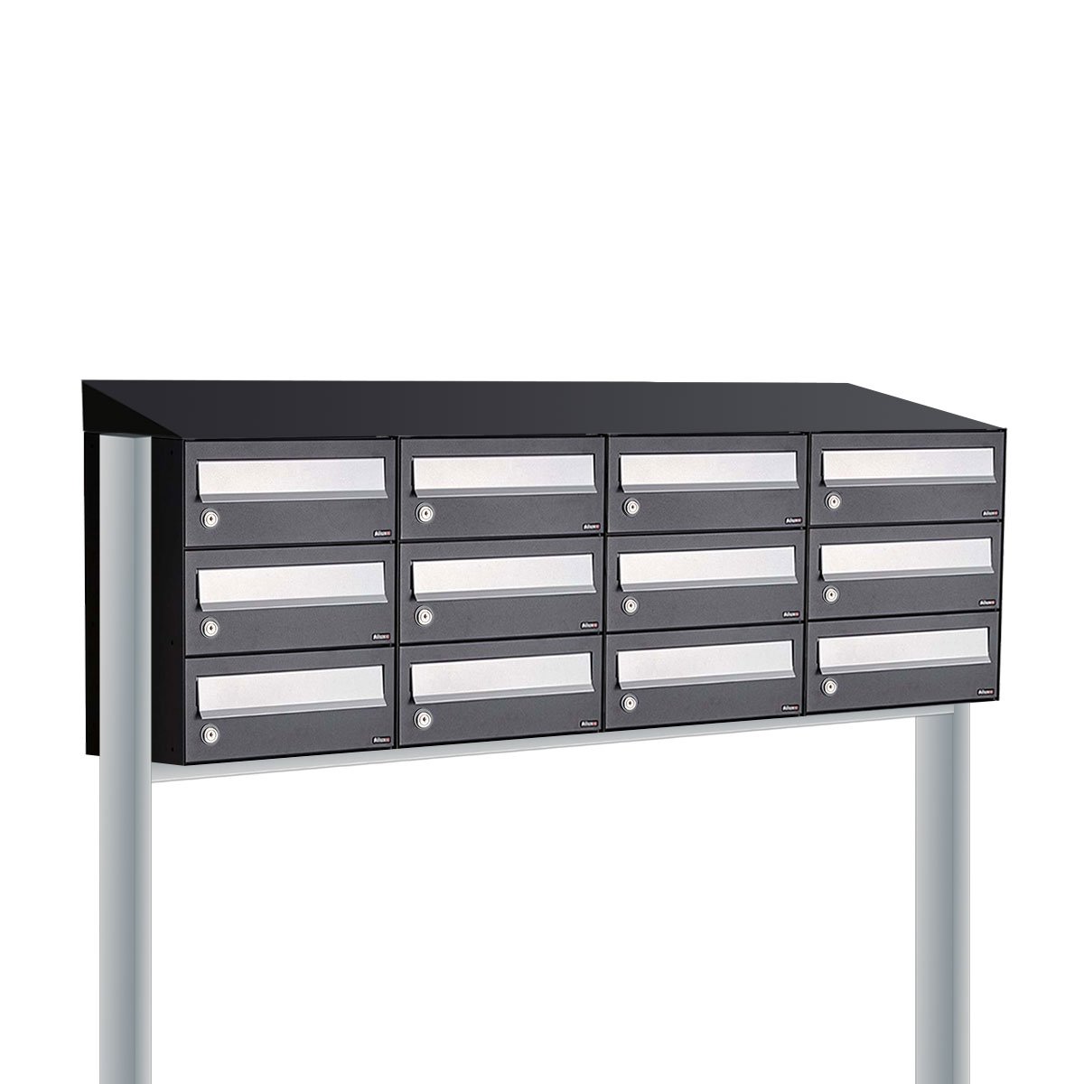 Allux Hive Set 4-Breed, 3-Hoog Met Dak Op Statief Zwart - 40030070_4x3ds