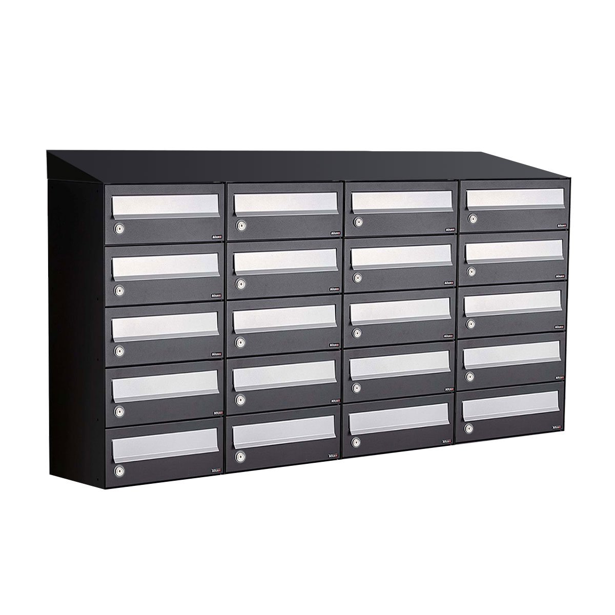 Allux Hive Set 4-Breed, 5-Hoog Met Dak Zwart - 40030070_4x5d