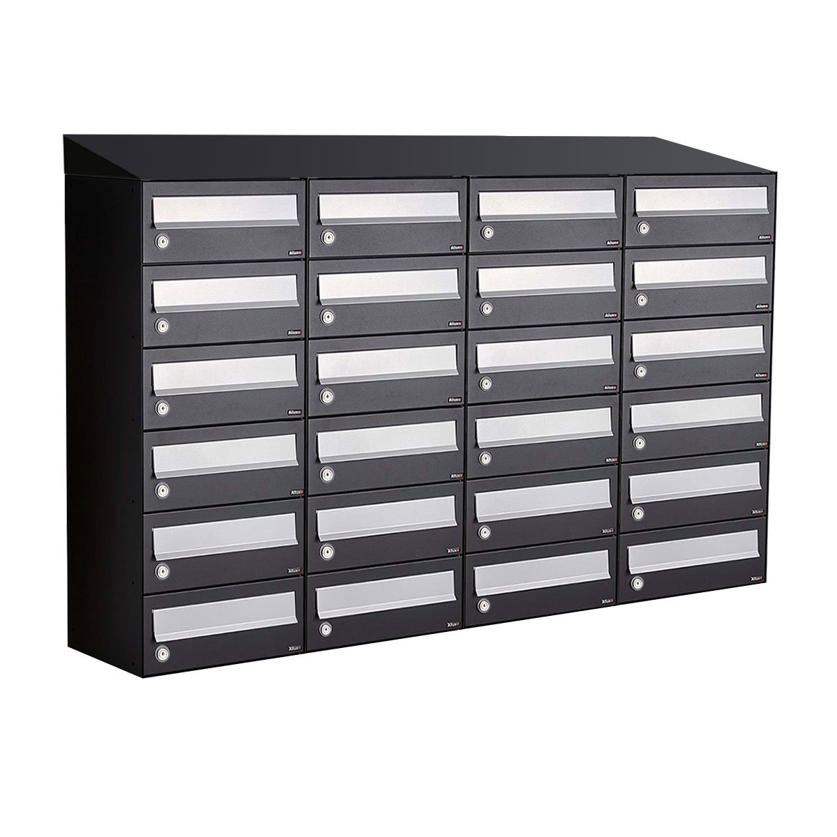 Allux Hive Set 4-Breed, 6-Hoog Met Dak Zwart - 40030070_4x6d