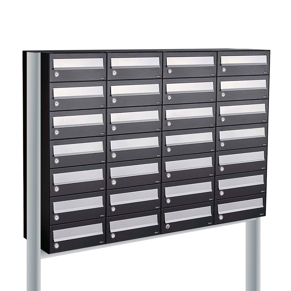 Allux Hive Set 4-Breed, 7-Hoog Op Statief Zwart - 40030070_4x7s