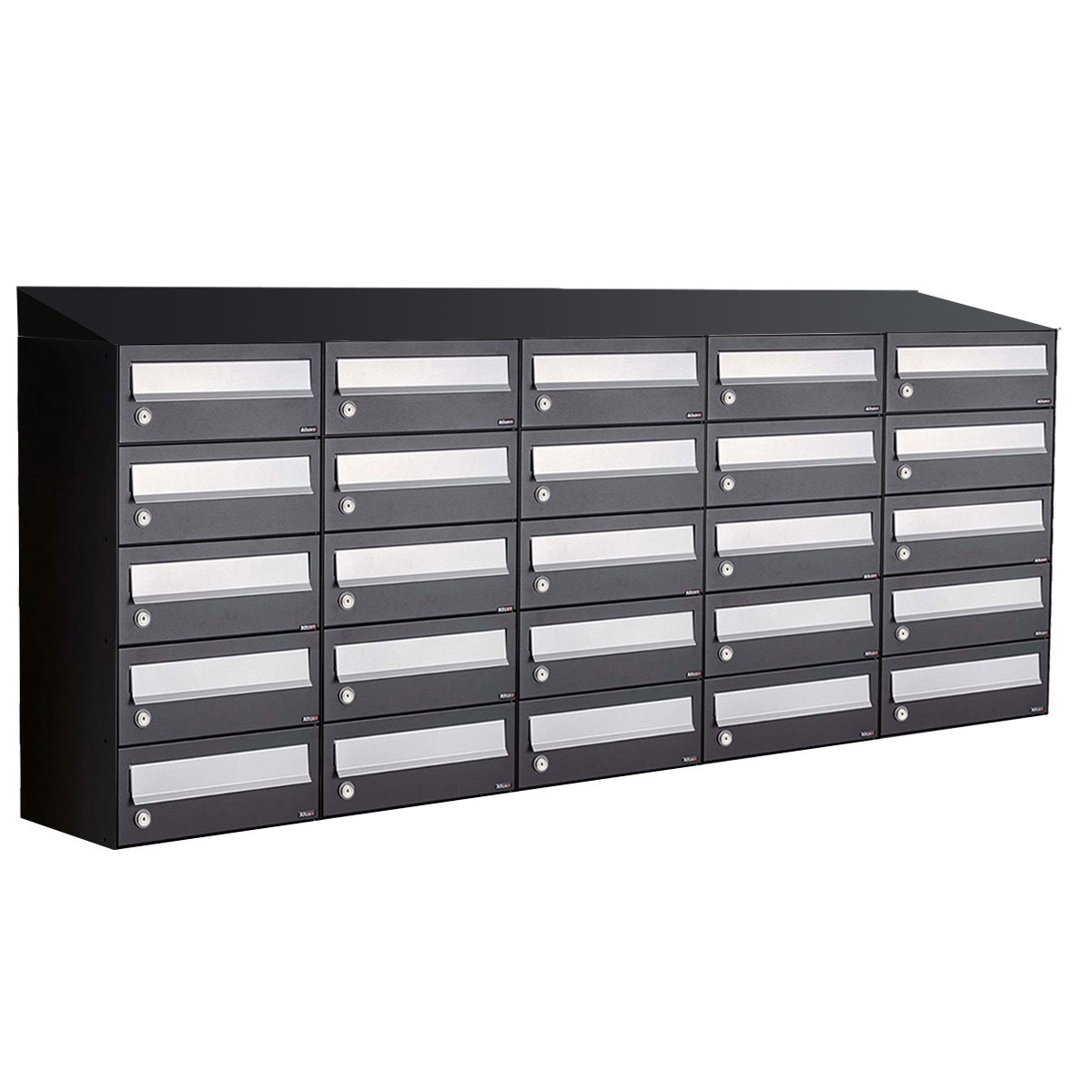 Allux Hive Set 5-Breed, 5-Hoog Met Dak Zwart - 40030070_5x5d