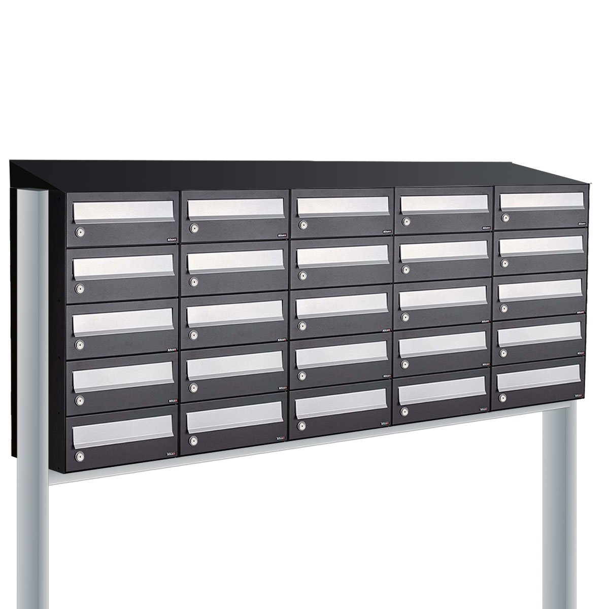 Allux Hive Set 5-Breed, 5-Hoog Met Dak Op Statief Zwart - 40030070_5x5ds