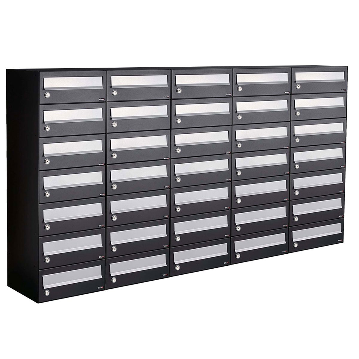 Allux Hive Set 5-Breed, 7-Hoog Zwart - 40030070_5x7