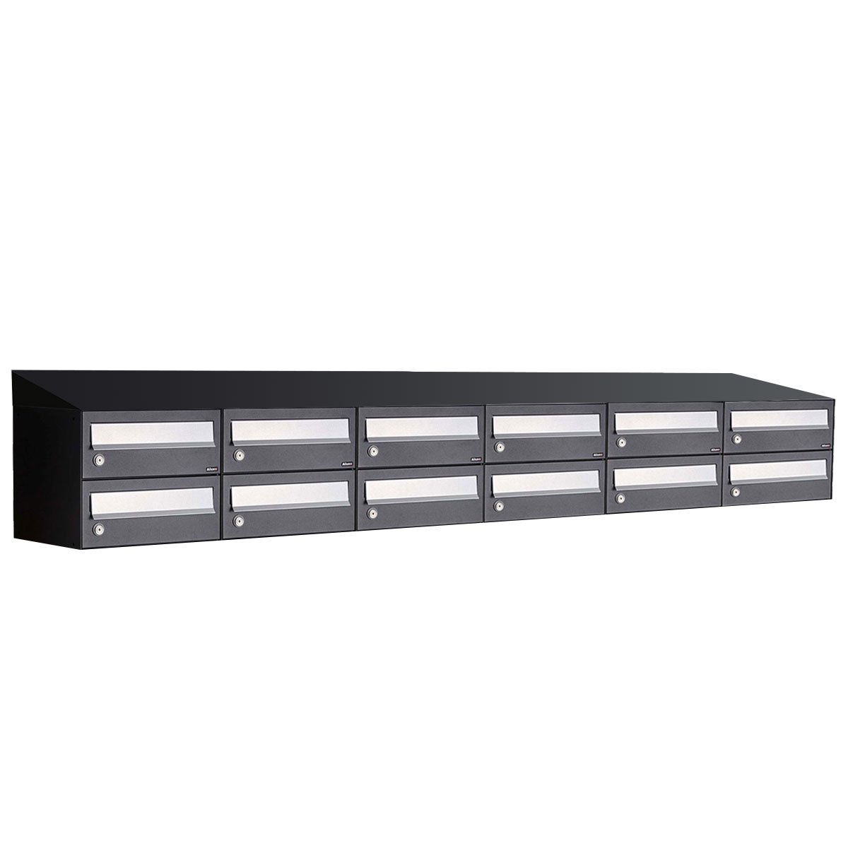 Allux Hive Set 6-Breed, 2-Hoog Met Dak Zwart - 40030070_6x2d