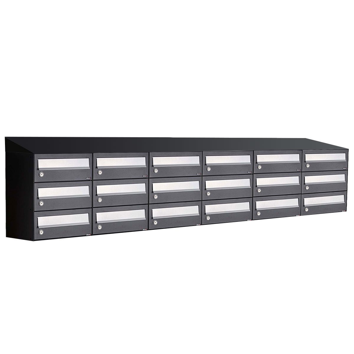 Allux Hive Set 6-Breed, 3-Hoog Met Dak Zwart - 40030070_6x3d