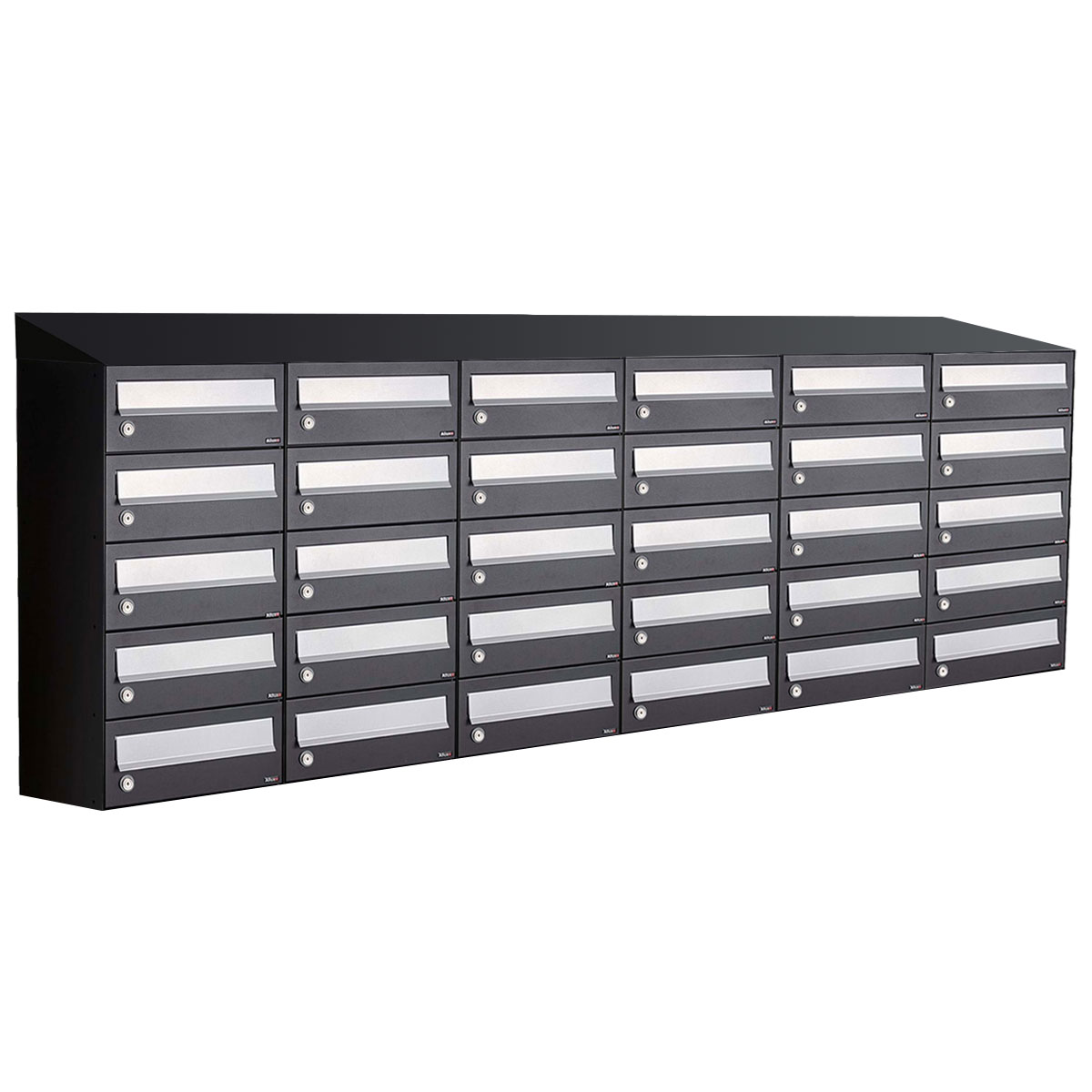 Allux Hive Set 6-Breed, 5-Hoog Met Dak Zwart - 40030070_6x5d