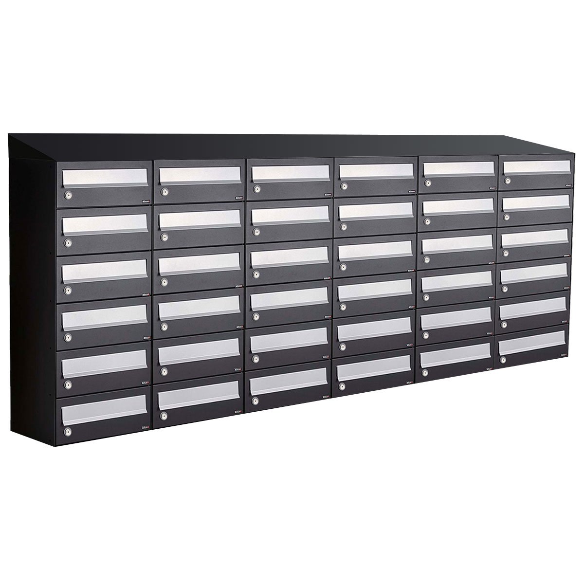 Allux Hive Set 6-Breed, 6-Hoog Met Dak Zwart - 40030070_6x6d