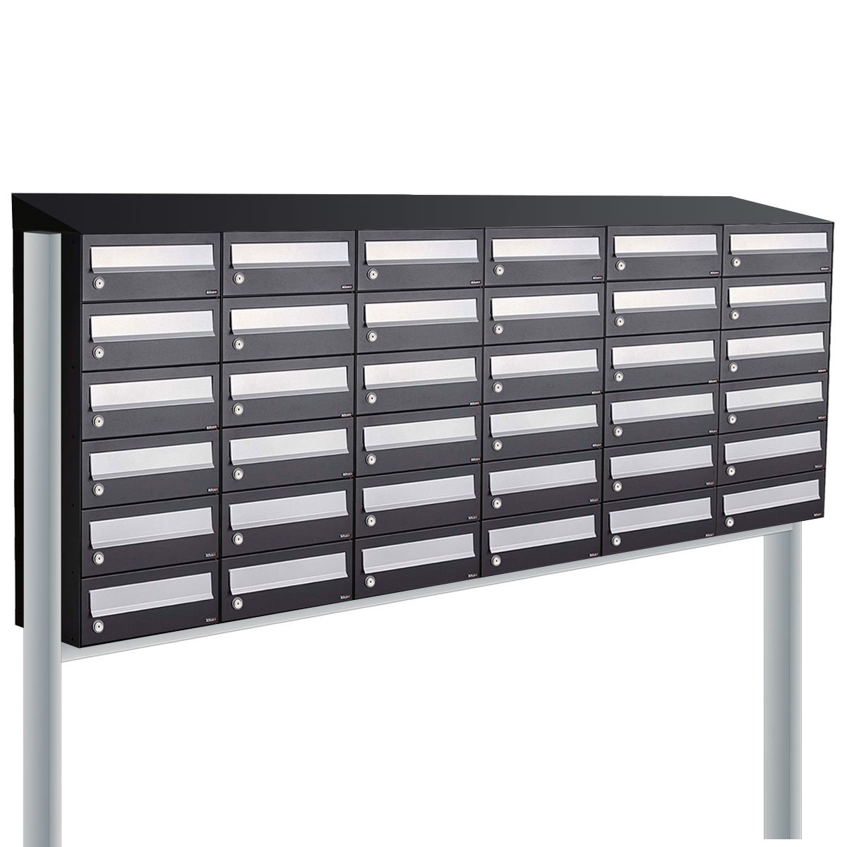 Allux Hive Set 6-Breed, 6-Hoog Met Dak Op Statief Zwart - 40030070_6x6ds