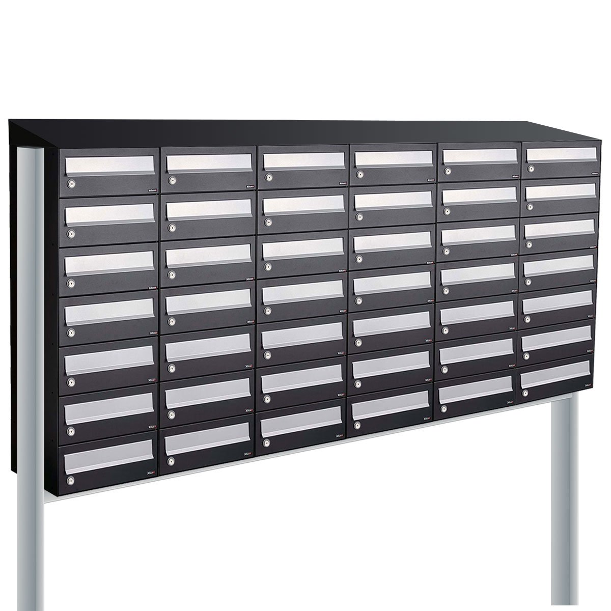 Allux Hive Set 6-Breed, 7-Hoog Met Dak Op Statief Zwart - 40030070_6x7ds