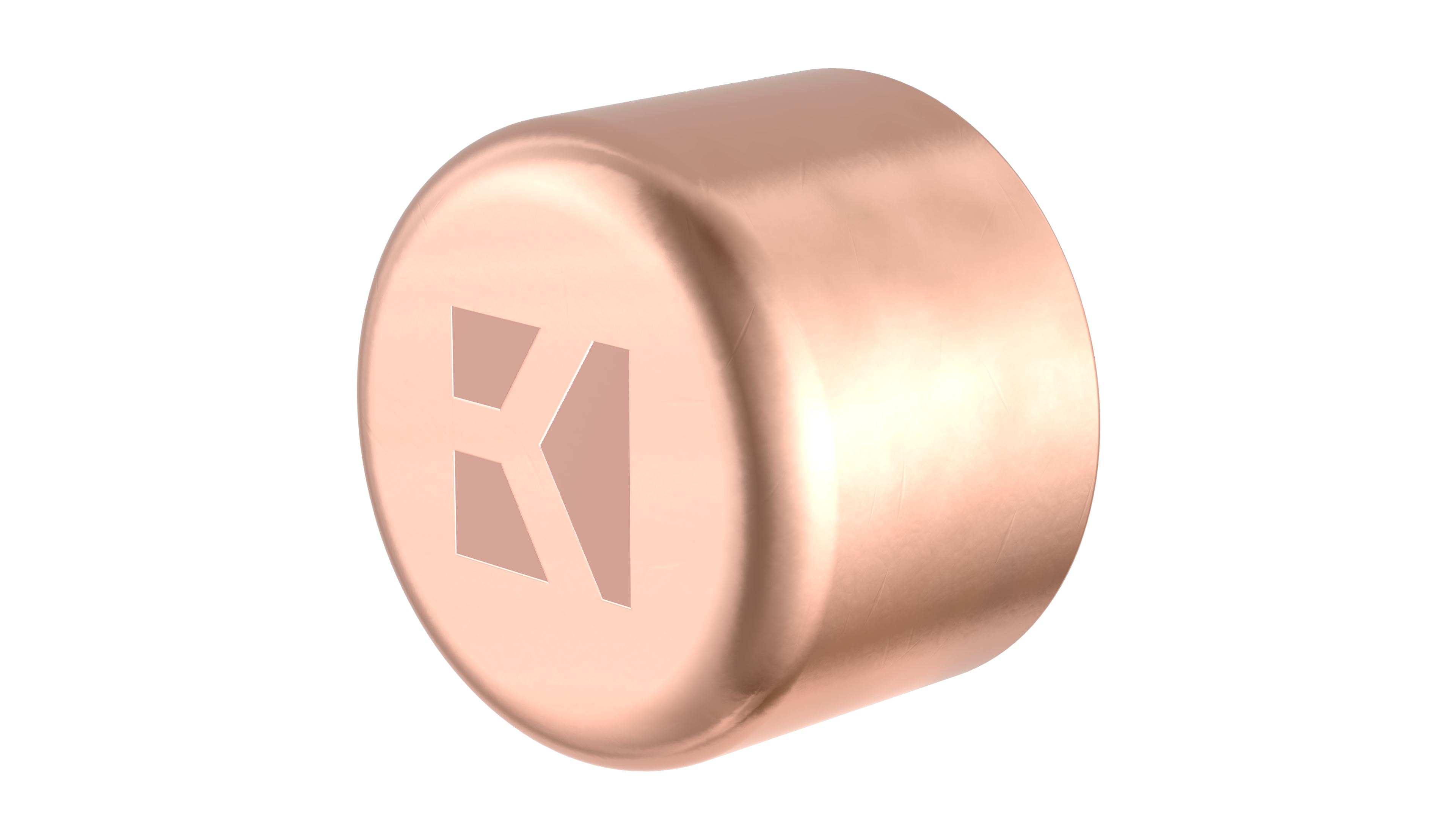 Kirchhoff Koperen eindkap, blank, 22 mm, 1 socket (5301) - 989204055 afbeelding 1