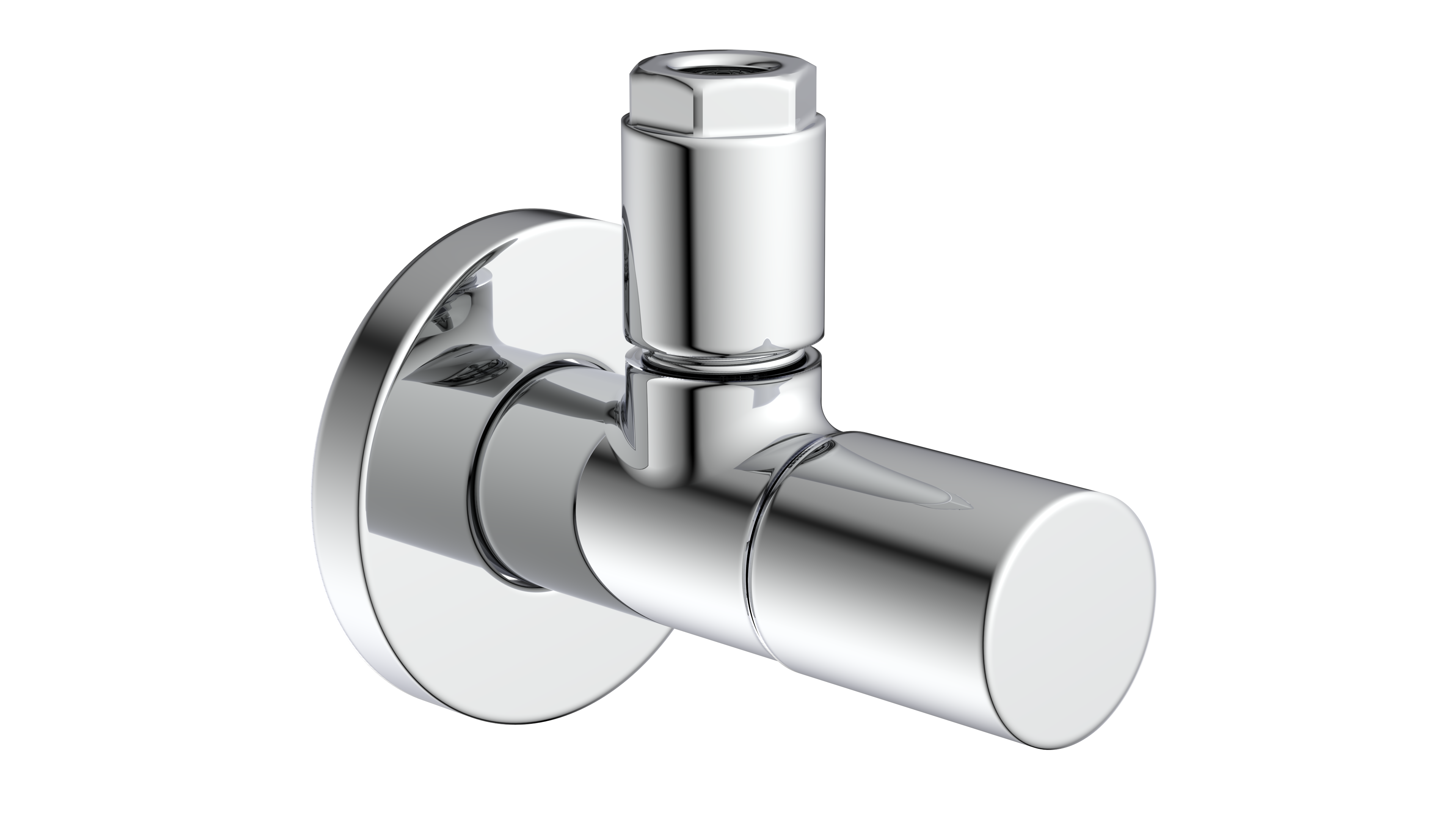 Kirchhoff DEV-1WK Haakse-kraan, 1/2" ET x 10 mmQ, met rozet - 98625820