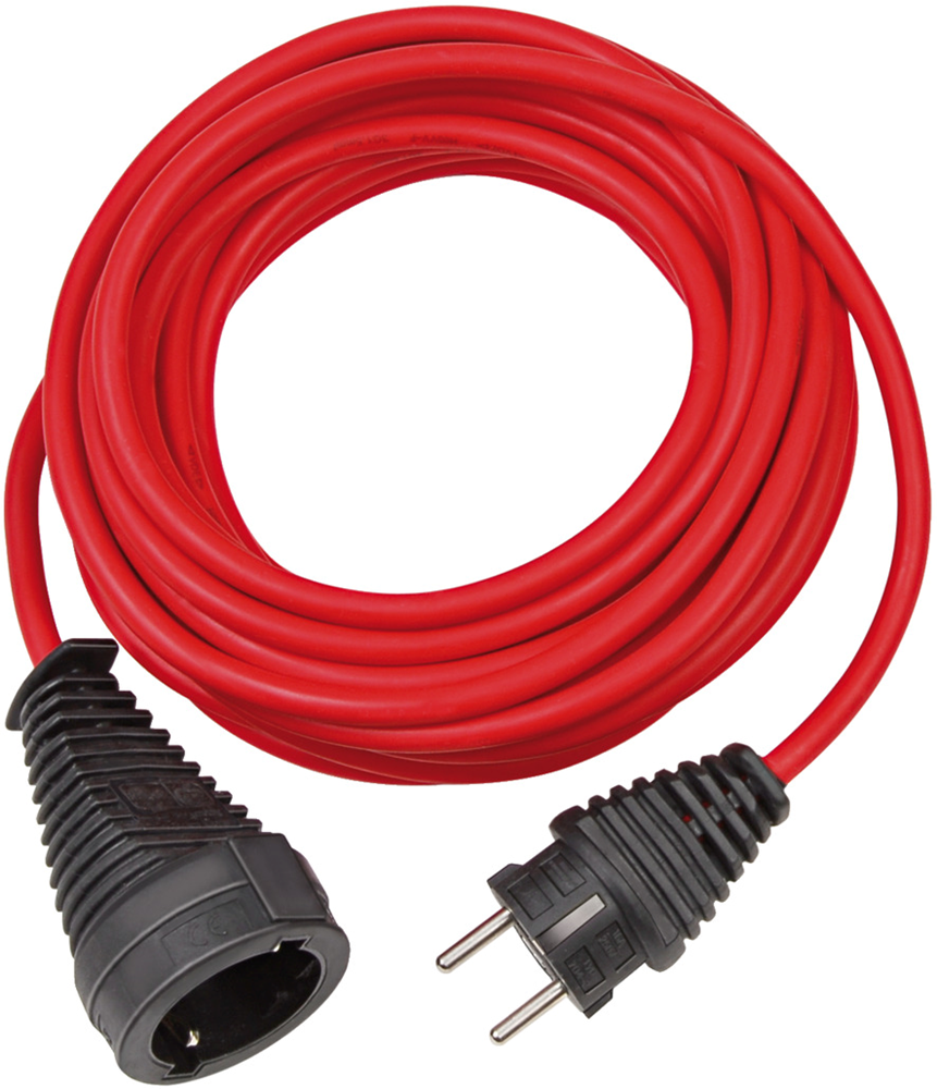 Brennenstuhl Kwaliteits kunststof verlengsnoer | 5m | rood | H05VV-F 3G1 5 FR - 1167454