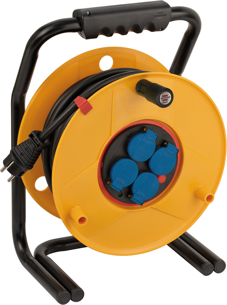 Brennenstuhl Brobusta Bretec IP44 kabelhaspel voor nijverheid bouw | 25m | H07RN-F 3G2 5 FR - 1312604
