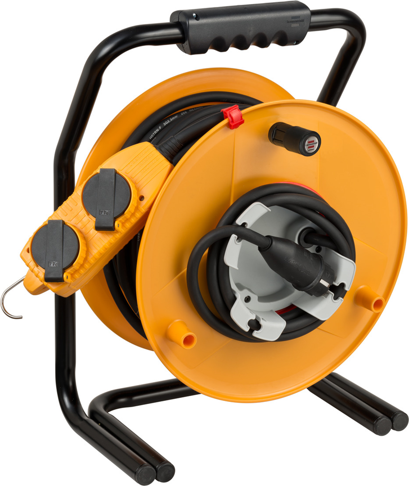 Brennenstuhl Brobusta G Bretec IP44 kabelhaspel voor nijverheid bouw met contactdozenblok | 40m | H07RN-F 3G2 5 FR - 1317334