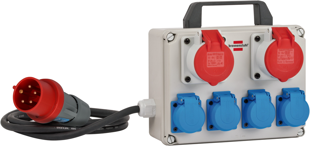Brennenstuhl Mini stroomverdeler | BKV 2/4 T | IP44 FR - 1153654