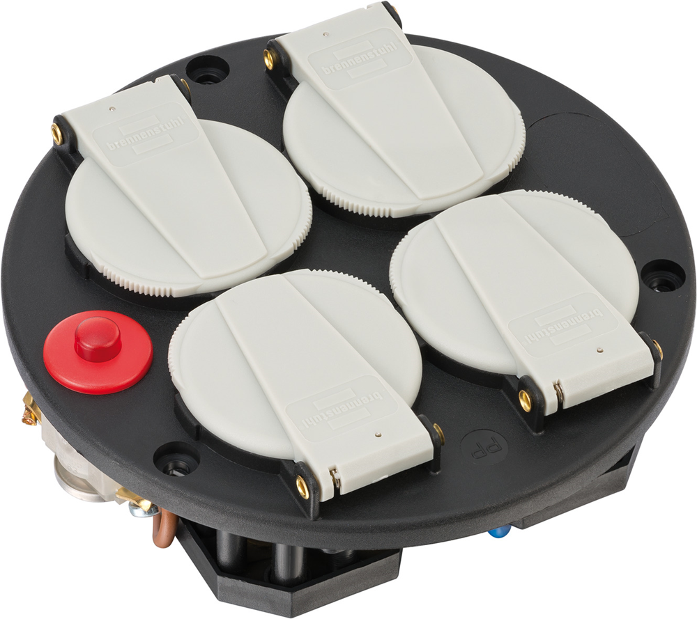 Brennenstuhl Stopcontacten inzet | 4-voudig | IP20 | 230V 16A | thermostaat met controlelicht FR - 1084