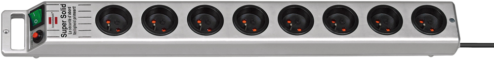 Brennenstuhl Super-Solid Line stekkerdoos | 8-voudig | Zilver | 2 5m H05VV-F 3G1 5 | FR 1153344118