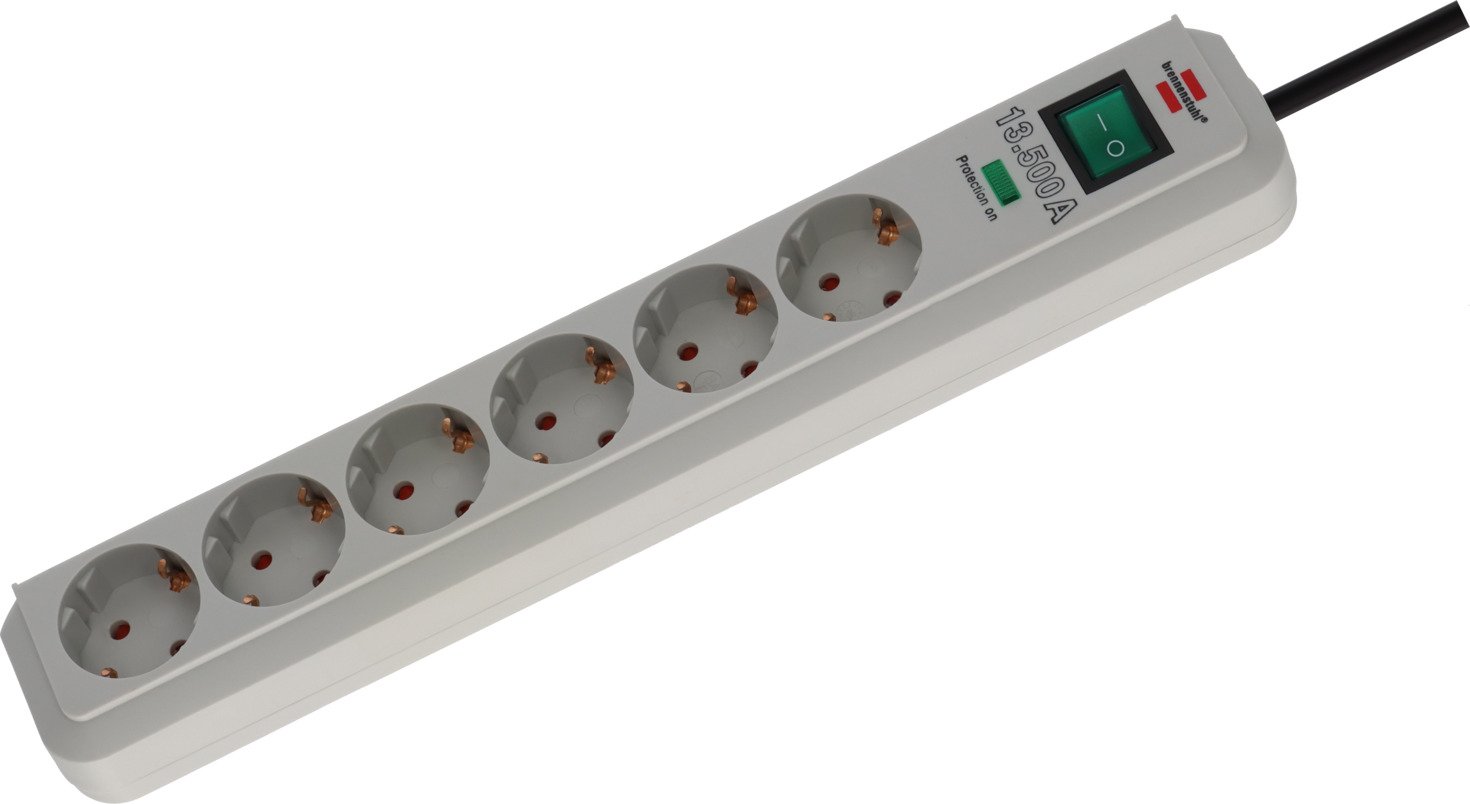 Brennenstuhl Stekkerdoos | 6 Gats | 34 cm | 1,5 m | Licht grijs | 1159750015 - 1159750015