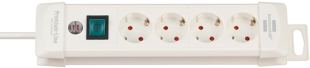 Brennenstuhl Premium-Line stekkerdoos 4-voudig wit 1,8m H05VV-F 3G1,5 - 1952240100