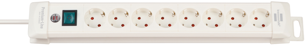 Brennenstuhl Premium-Line stekkerdoos 8-voudig wit 3m H05VV-F 3G1,5 - 1952280100